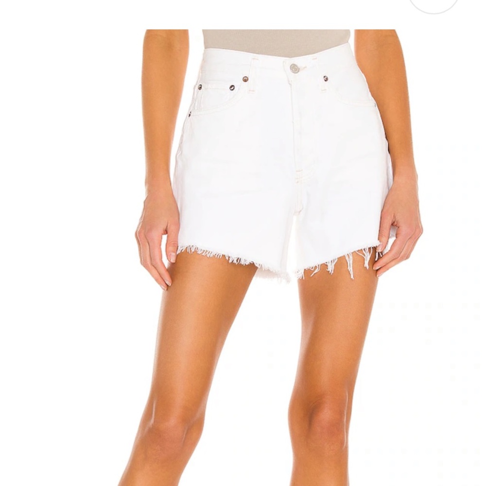 COPY - AGOLDE Parker Long White Shorts - 27